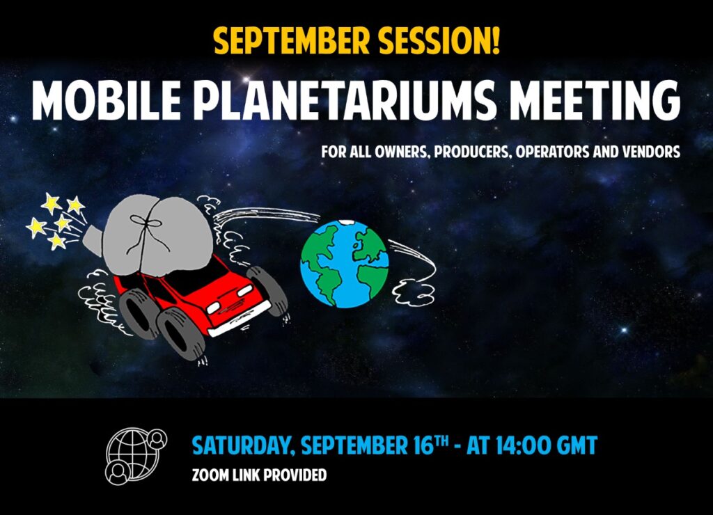Meeting online dei planetari itineranti 16 settembre 2023